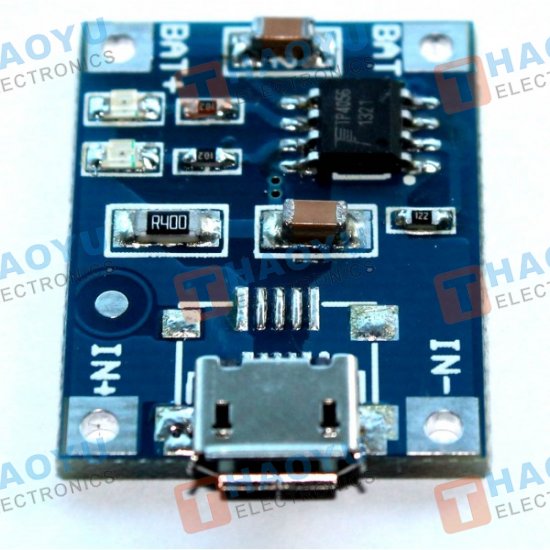 TP4056 - Micro USB 5V 1A Lithium Battery Charger Module - Click Image to Close