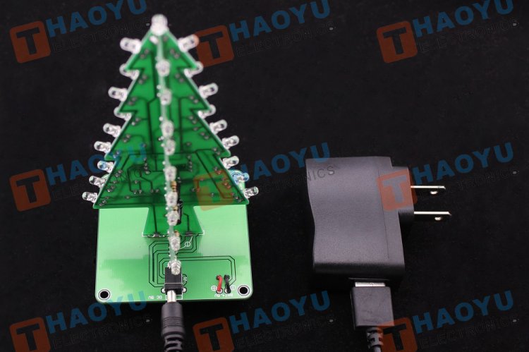 Flashing Christmas Tree Kit(Assembled) - Click Image to Close