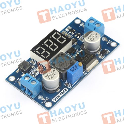 LM2596 Step Down DC-DC Converter With Voltage Meter Power Module - Click Image to Close