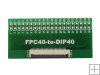 FPC 0.5mm pitch 40P to DIP40 connector adapter board