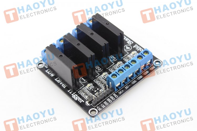Four channel Solid State Relay Module - Click Image to Close