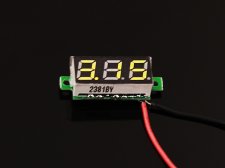 0.28 inch LED digital DC voltmeter - Yellow