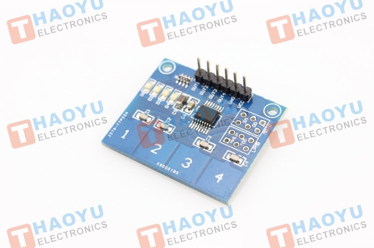 4-Channel Capacitive Touch Module - Click Image to Close