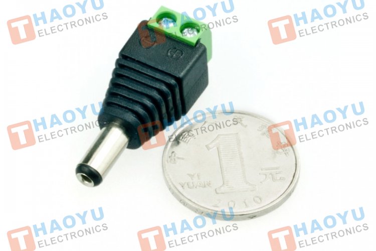 5.5*2.1MM DC Barrel Jack Adapter - Male - Click Image to Close