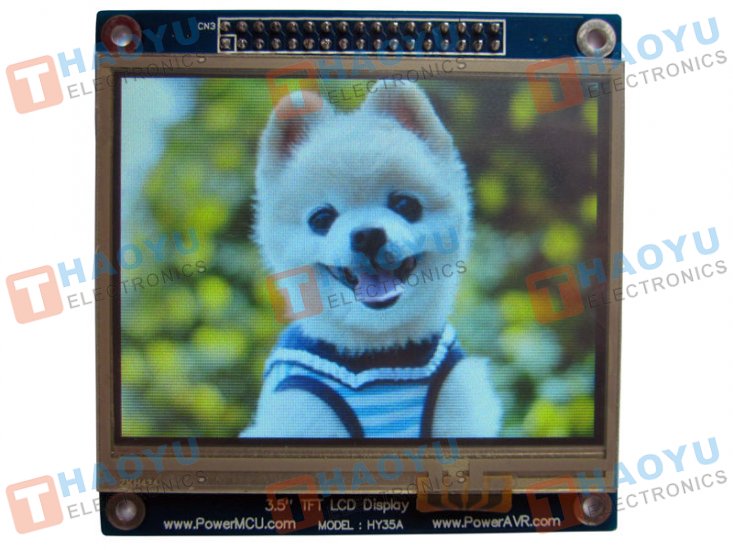 3.5" Touch Screen TFT LCD with 16 bit parallel interface - Click Image to Close