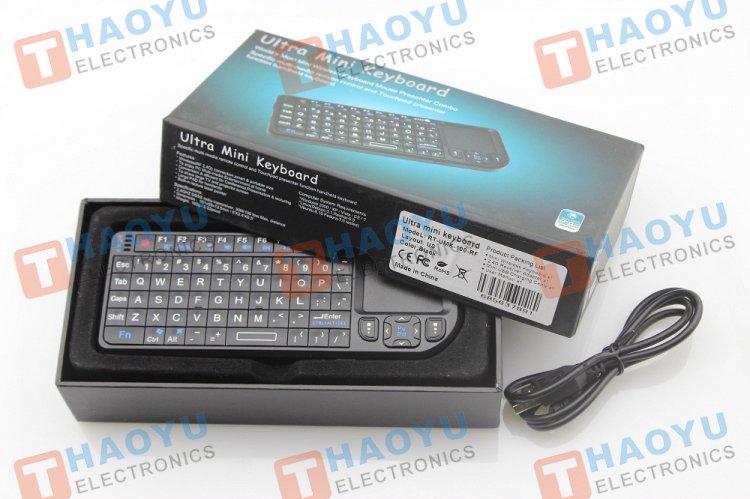 Mini Wireless Keyboard and Touchpad - Click Image to Close