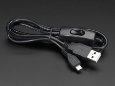 USB Cable with Switch - Type A Male to MicroB
