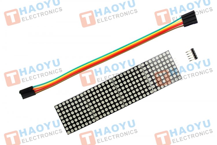 Cascaded MAX7219 Dot Matrix Module - Click Image to Close