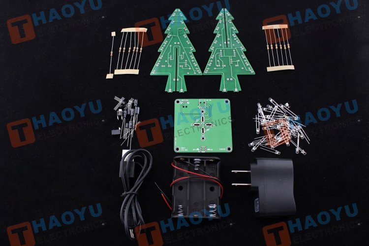 Flashing Christmas Tree Kit - Click Image to Close