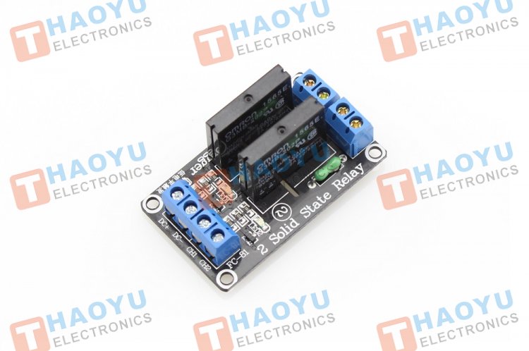 Two channel Solid State Relay Module - Click Image to Close