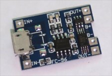 TP4056 - Micro USB 5V 1A Lithium Battery Charger with Protection