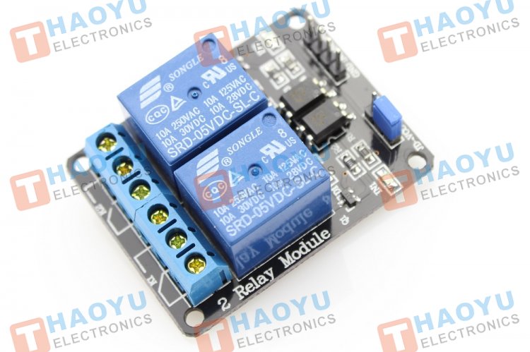 2-Channel Relay Module-10A - Click Image to Close